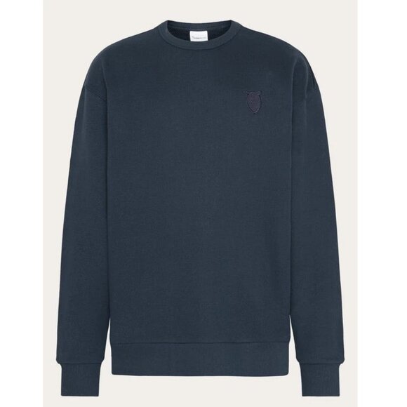 New KNOWLEDGE COTTON APPAREL Straight Fit Sweat With Embroidery At Chest Size L - Picture 1 of 9